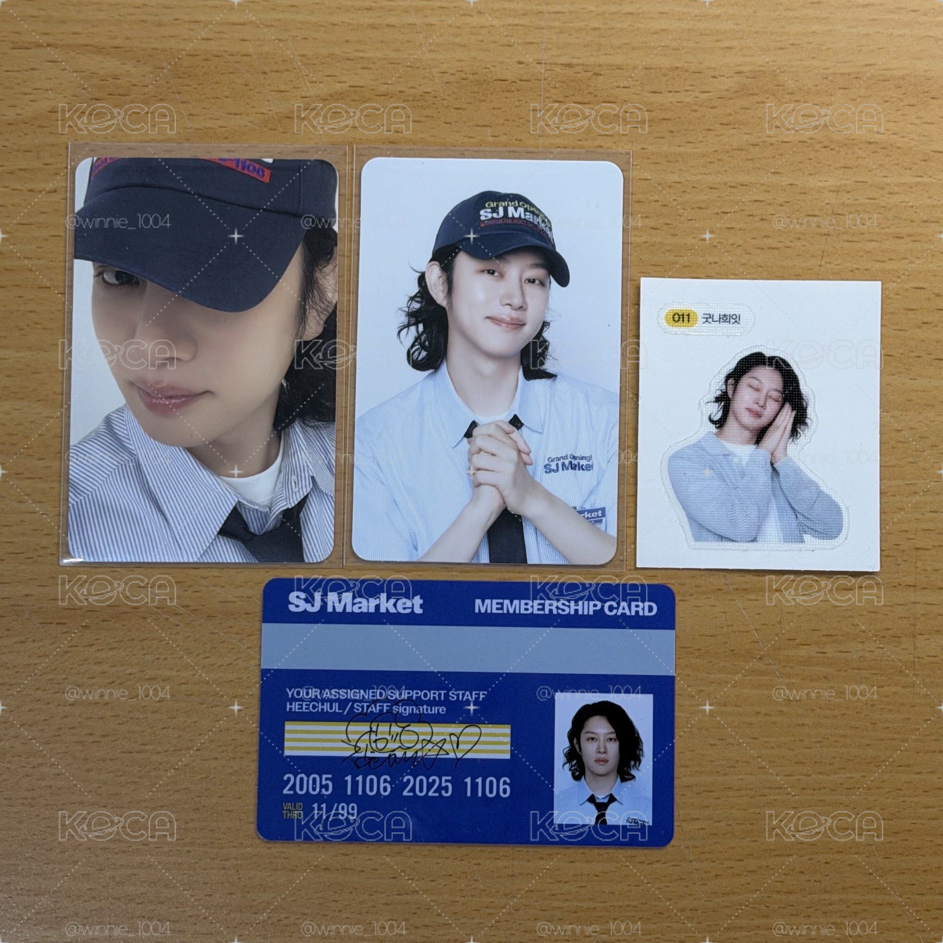 SJ MARKET 隨機小卡*2&台超入場卡 希澈(送右邊希澈貼紙)