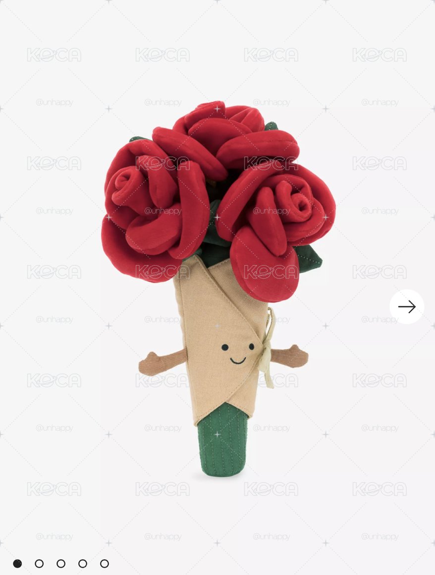 JELLYCAT🌹Amuseable Rose Bouquet soft toy 30cm