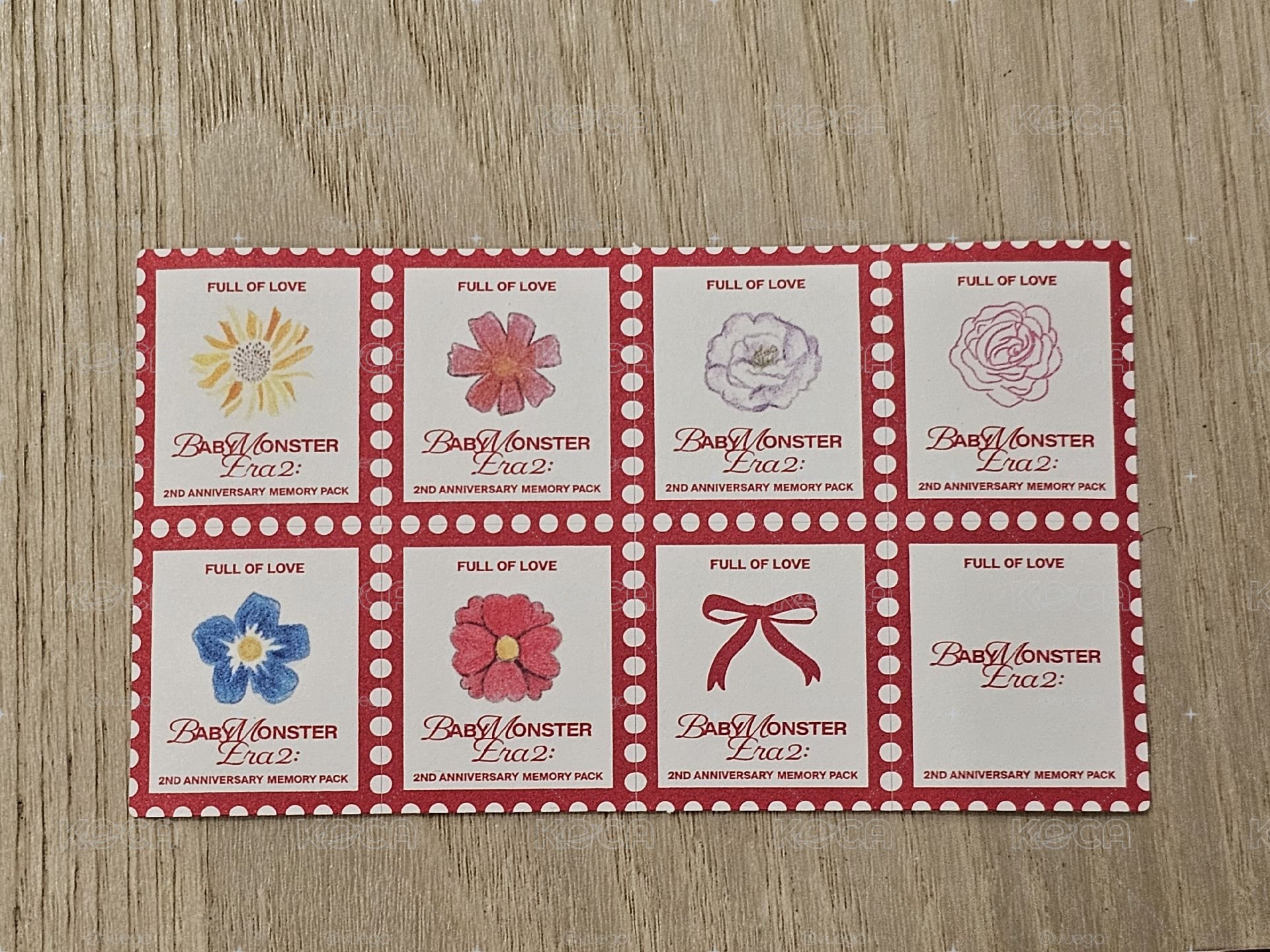 Babymonster二週年拿花自拍專輯卡