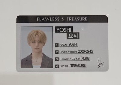 FLAWLESS & TREASURE  YOSHI