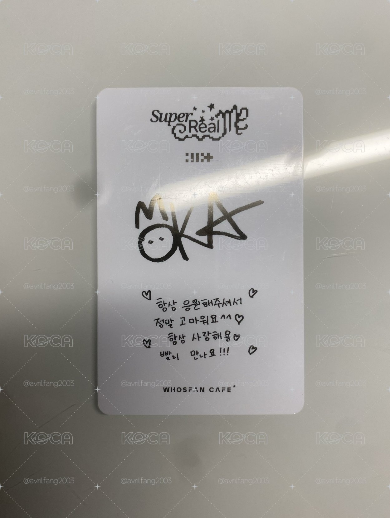 Moka印簽咖啡卡本體$100