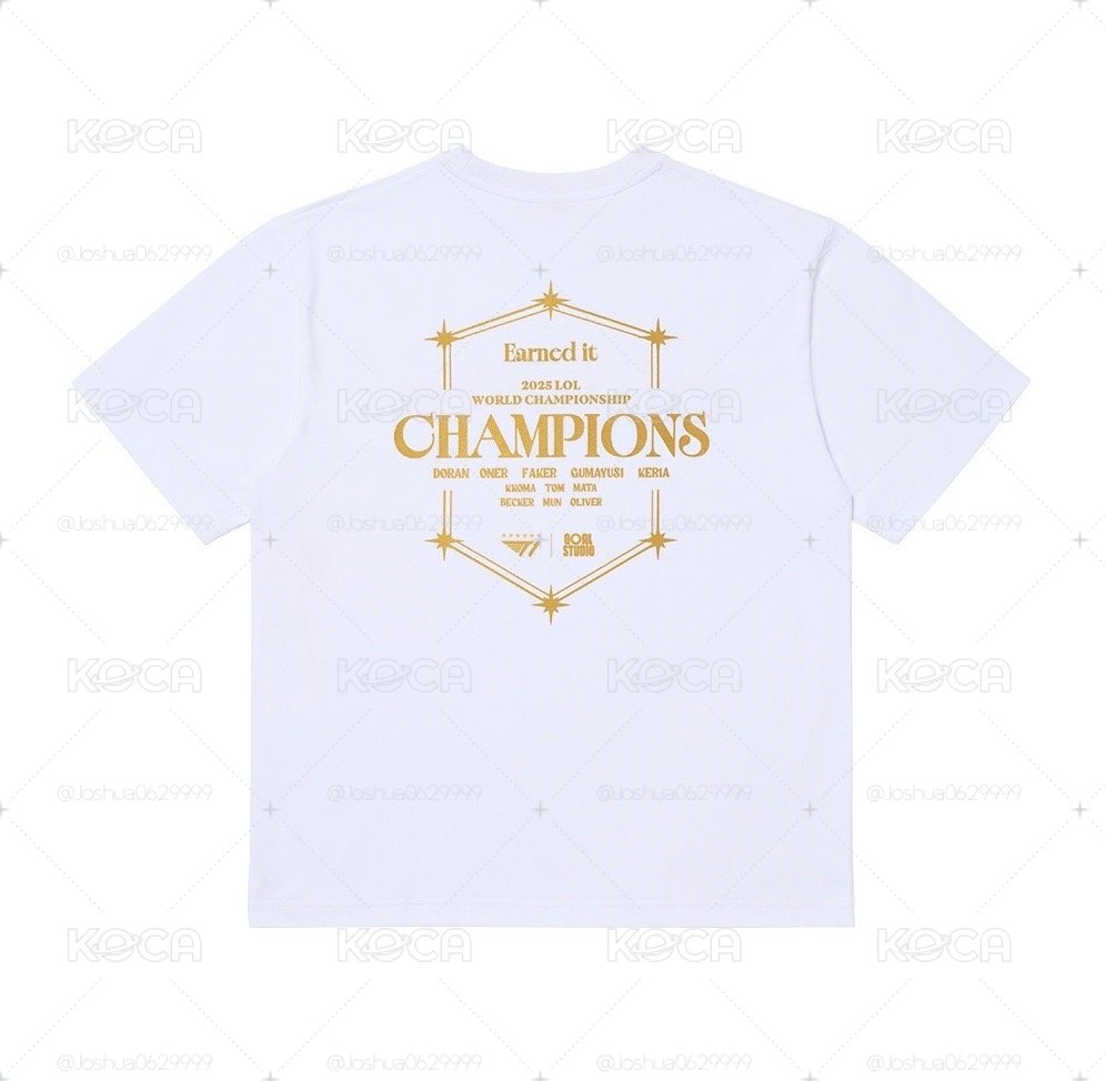 25 T1 世界賽冠軍 六星T-shirt 