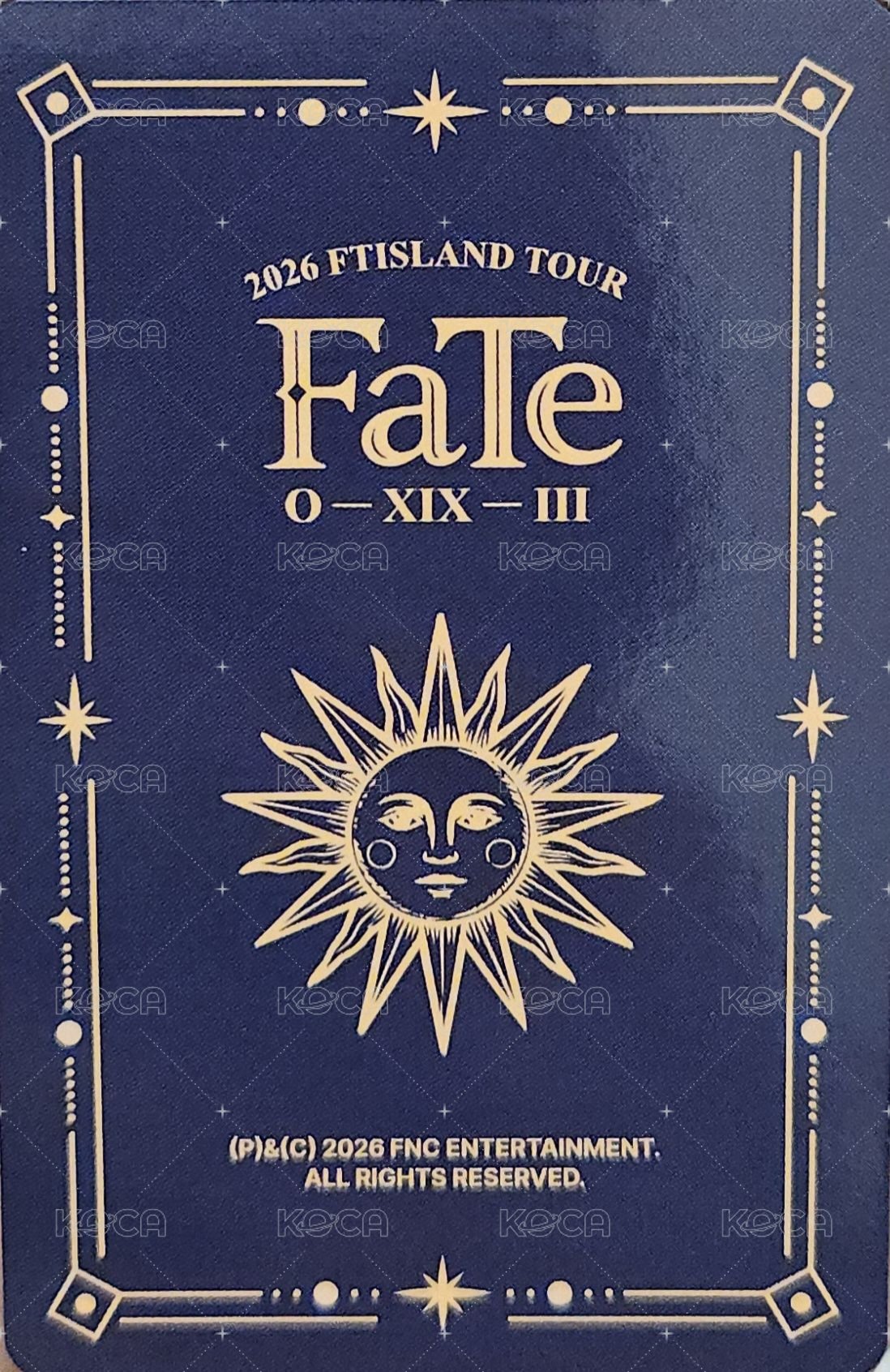 FaTe T恤 周邊卡  背面