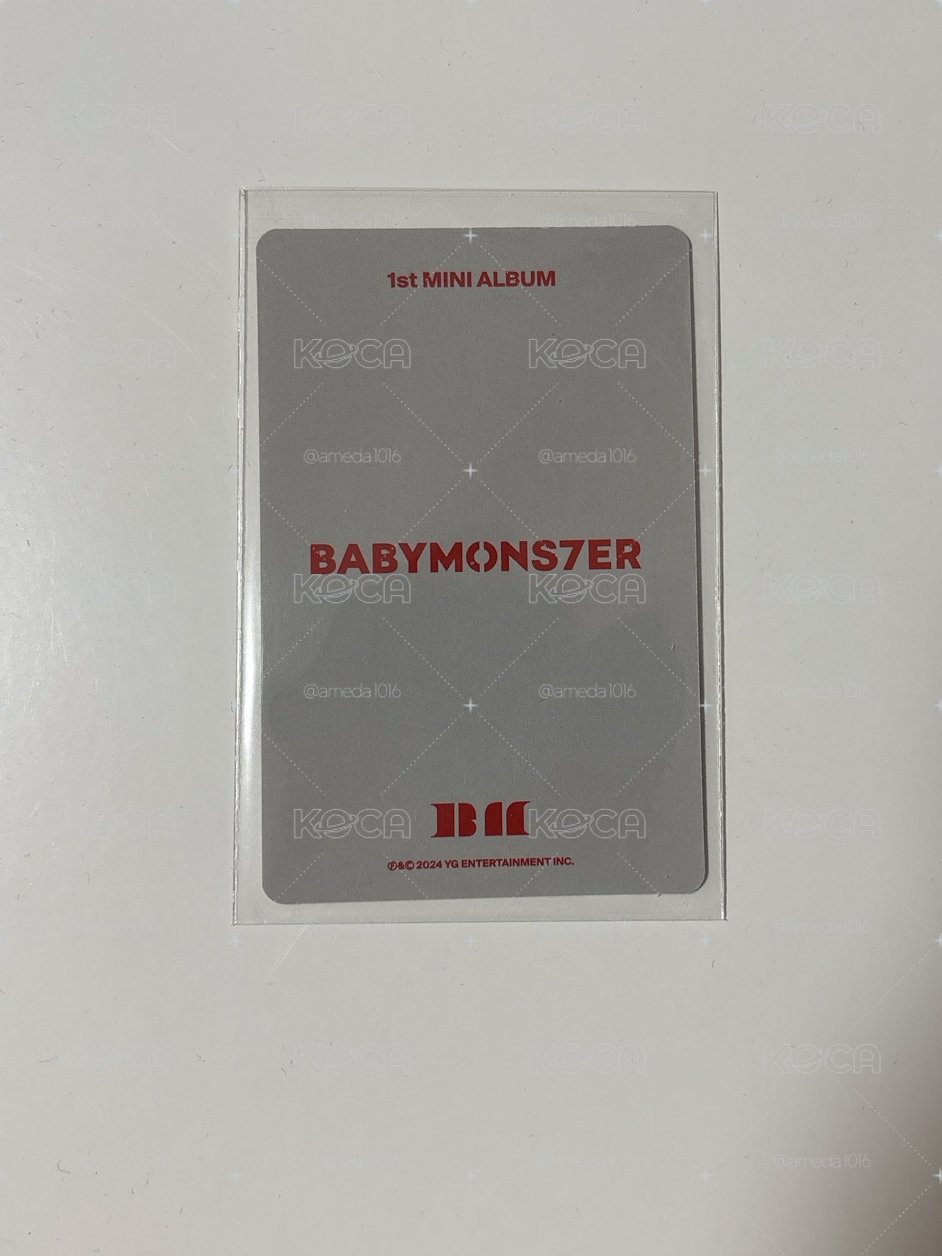 BABYMONSTER RORA 官方小卡 迷你一輯《BABYMONS7ER》專輯專卡