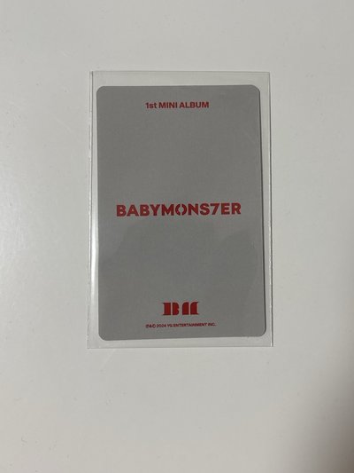 BABYMONSTER RORA 官方小卡 迷你一輯《BABYMONS7ER》專輯專卡