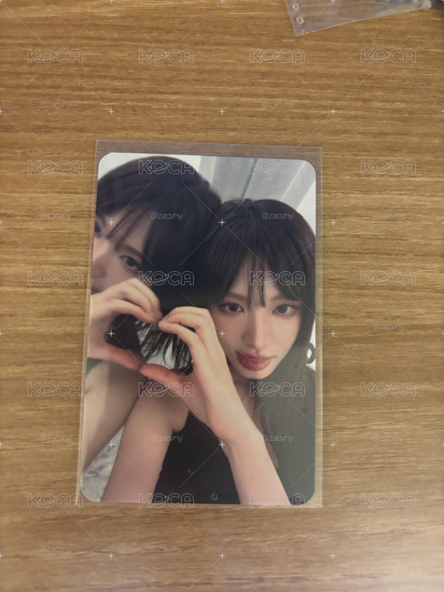 IVE SECRET ms 1.0 特典卡 愛心對鏡栗