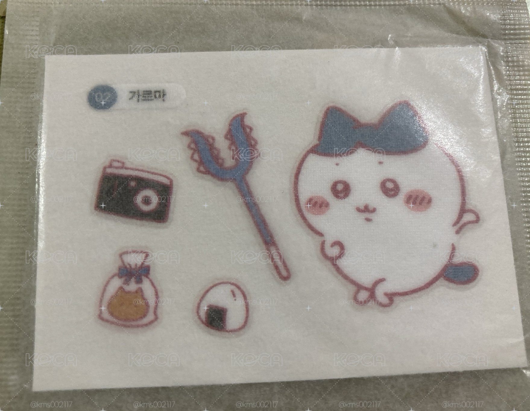 吉伊卡哇 Olive Young 貝果貼紙