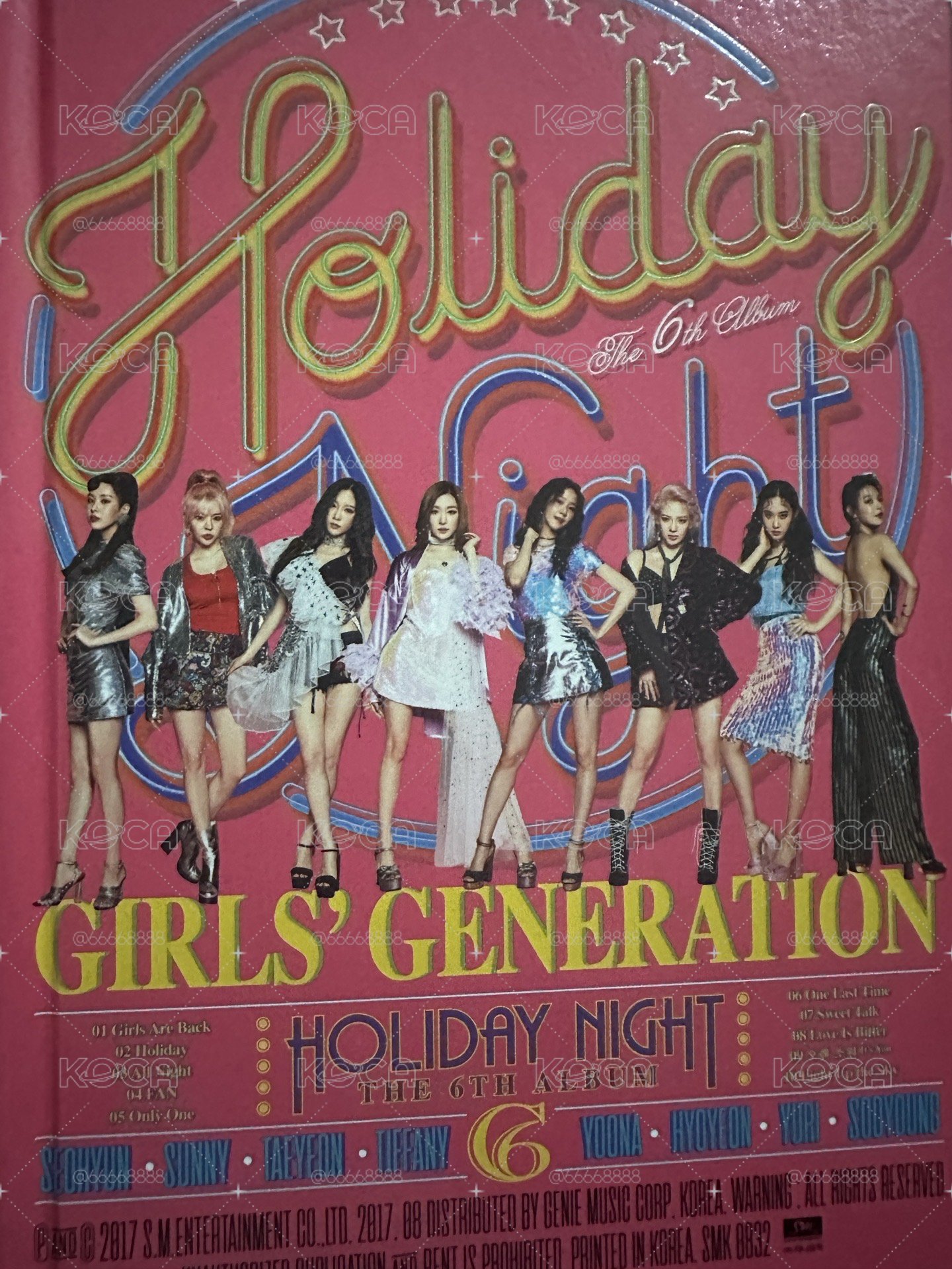 少女時代Holiday Night 專輯 Holiday ver. 含小卡