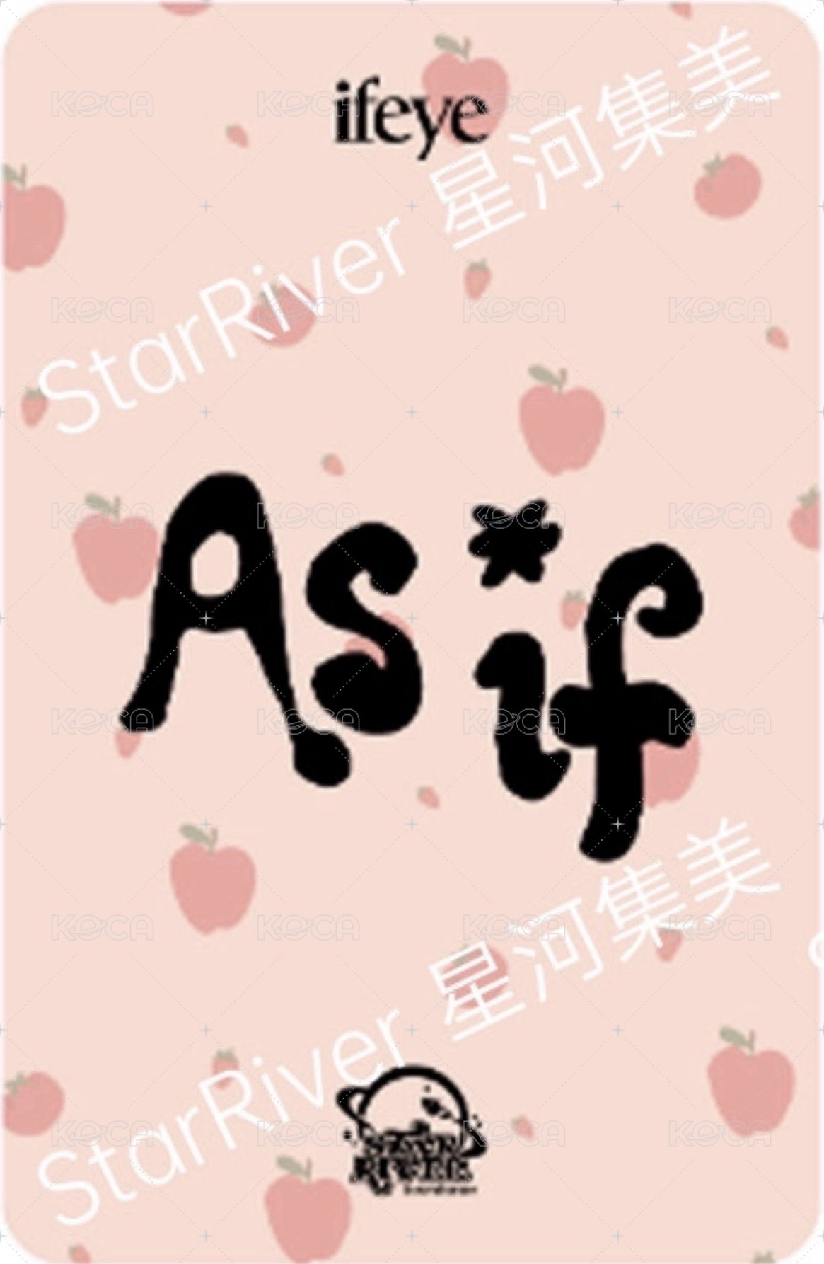 As if sr 3.0 簽售卡 蘋果頭 背面