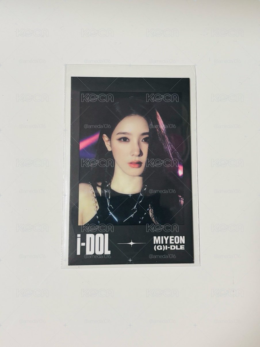 【現貨官方】(G)I-DLE 美延 2024 World Tour《iDOL》演唱會場週隨機拍立得 鏈條黑衣款