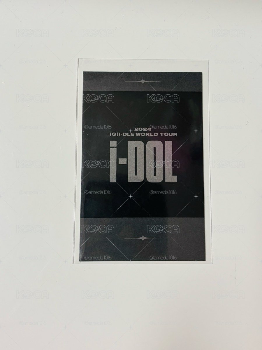 【現貨官方】(G)I-DLE 美延 2024 World Tour《iDOL》演唱會場週隨機拍立得 鏈條黑衣款
