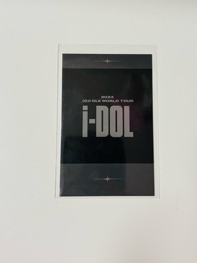 【現貨官方】(G)I-DLE 美延 2024 World Tour《iDOL》演唱會場週隨機拍立得 鏈條黑衣款