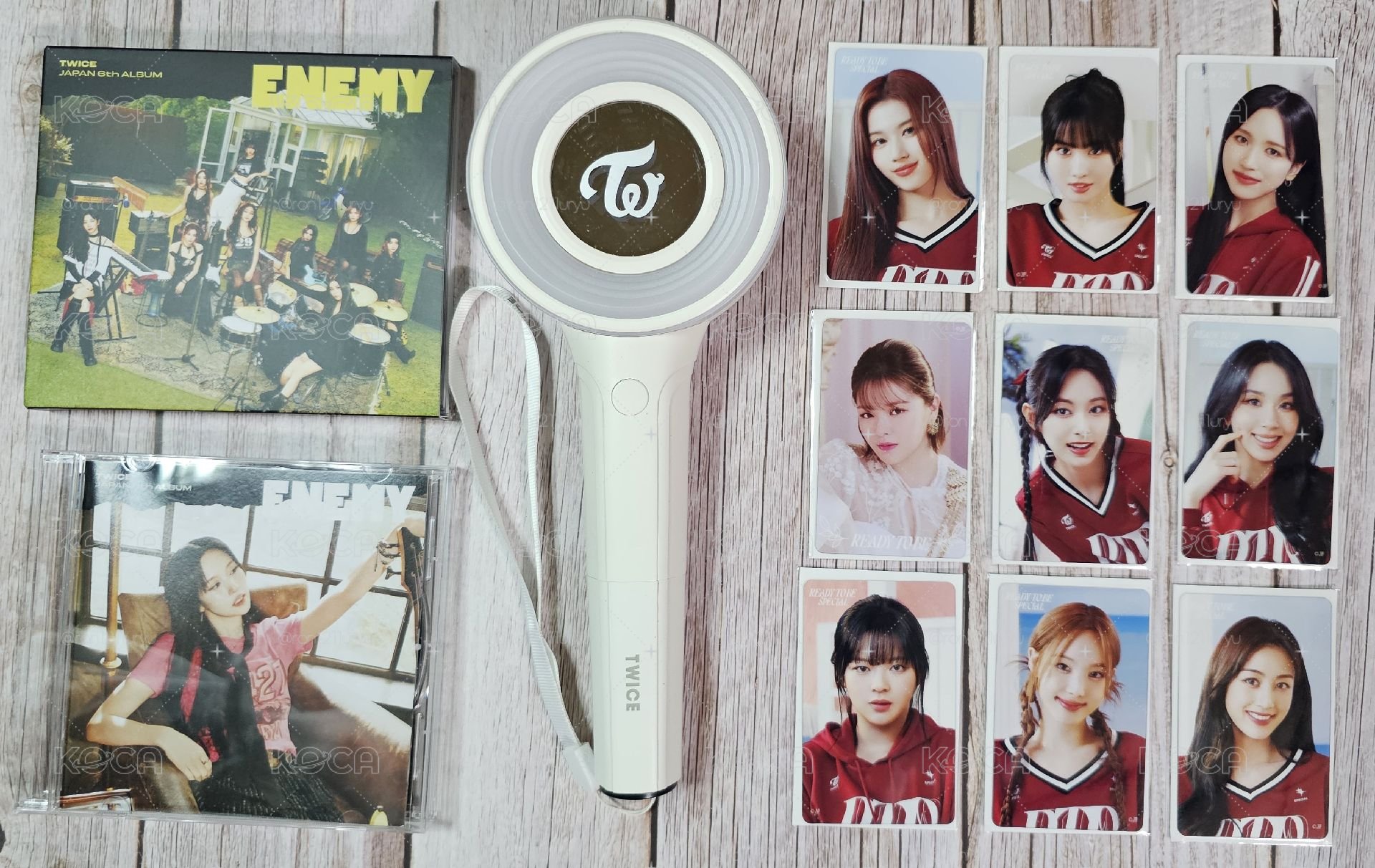 二手 twice 三代手燈 應援棒 無盒 日場 一番賞 透卡  ENEMY 空專 合售