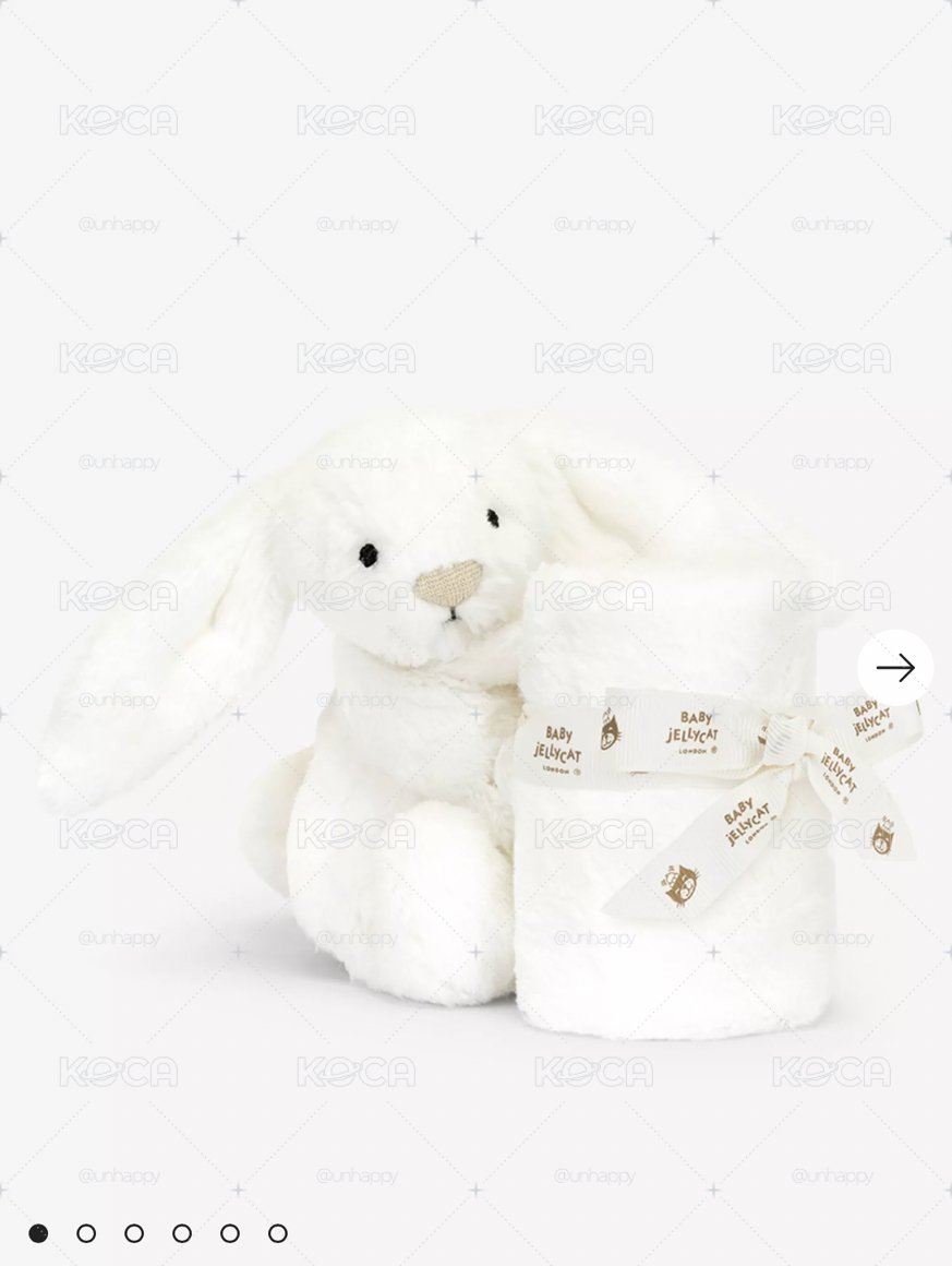 JELLYCAT🐰Luxe Bashful Bunny Faux-Fur Soother 34cm