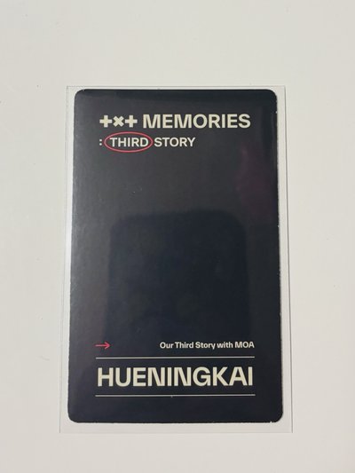 TXT HUENINGKAI 休寧凱 官方小卡 三期回憶錄《MEMORIES : THIRD STORY》隨機專卡