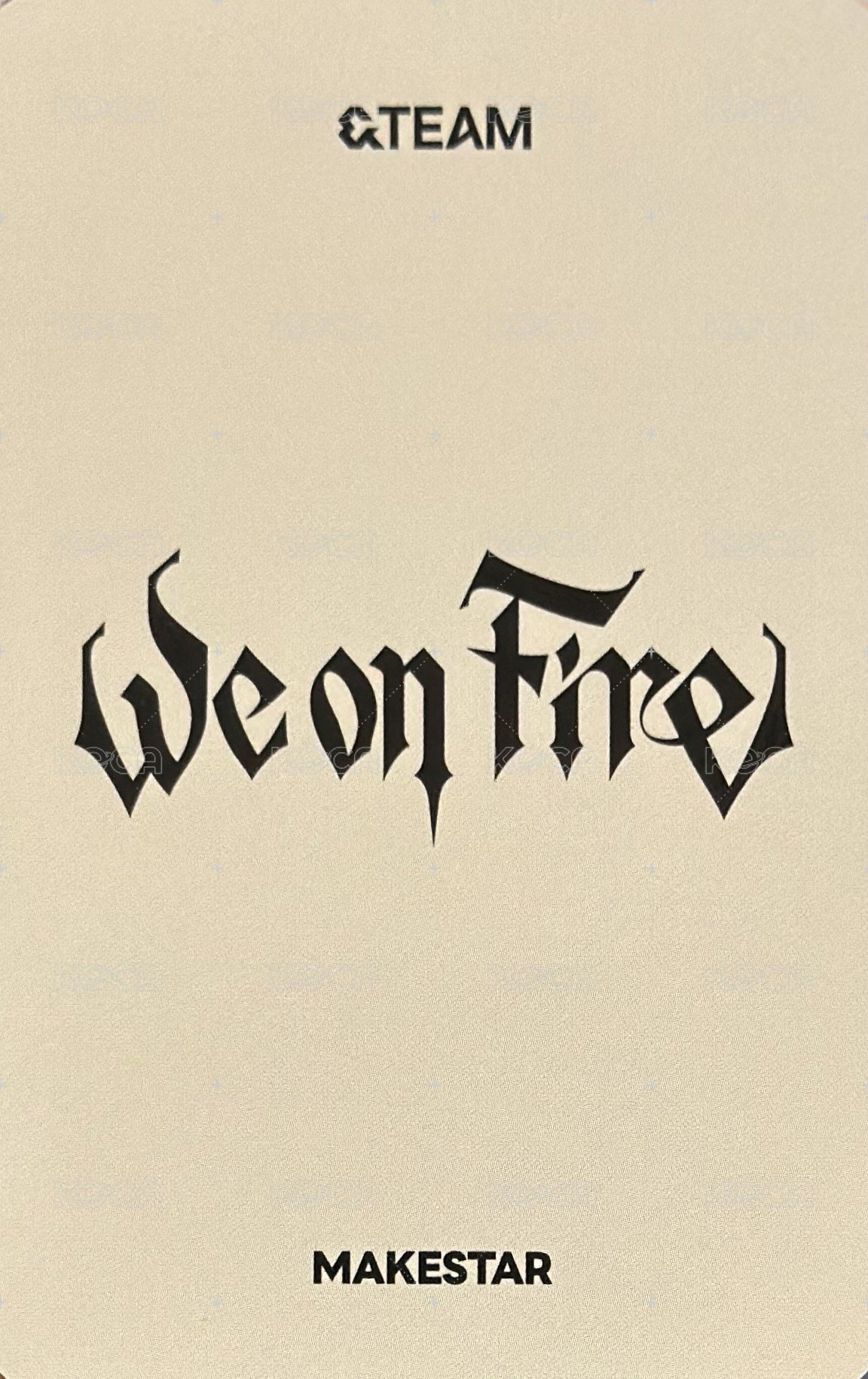 WOF ms 簽售卡  背面
