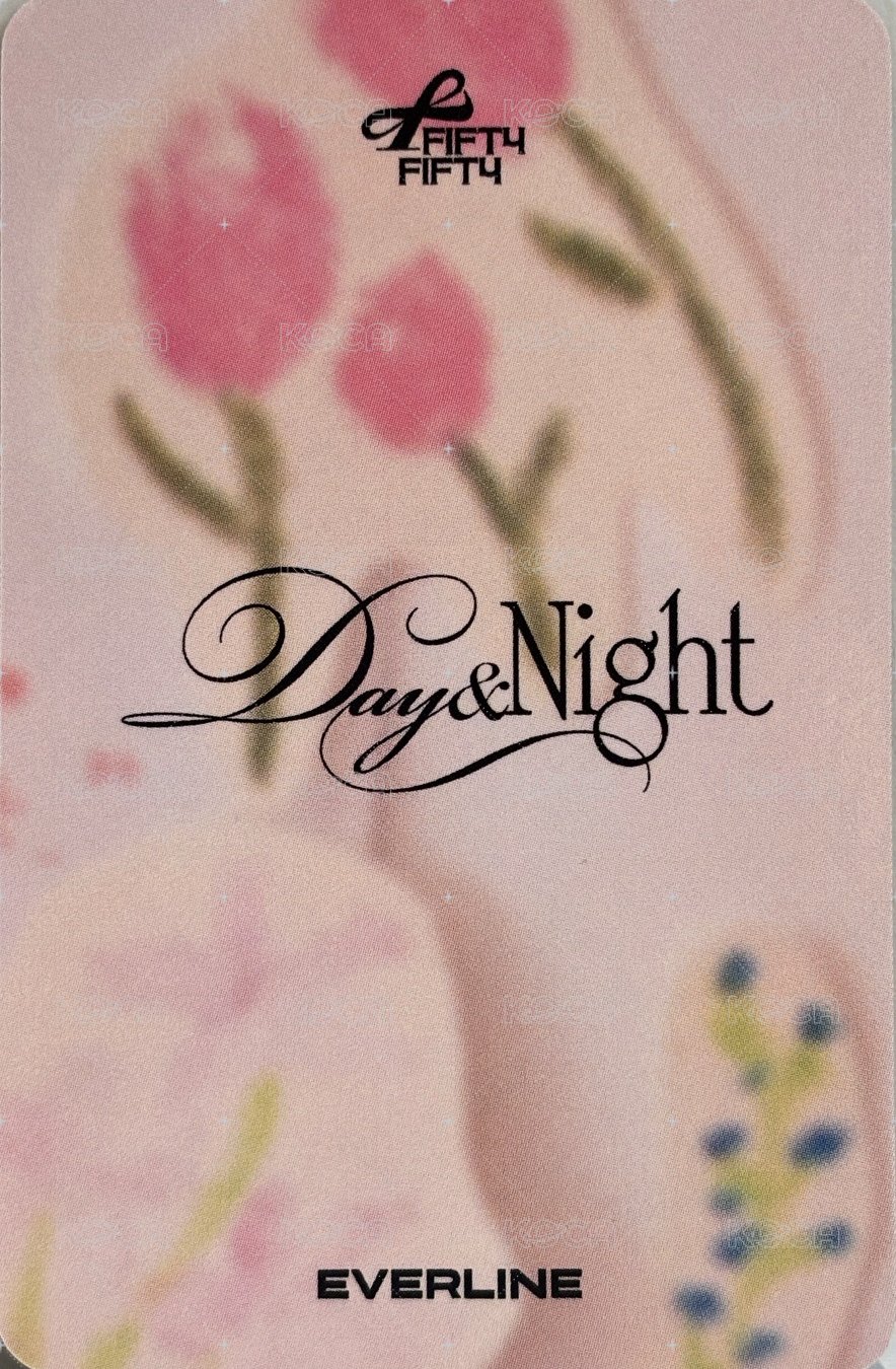 Day & Night el 線上9.0  簽售卡  背面