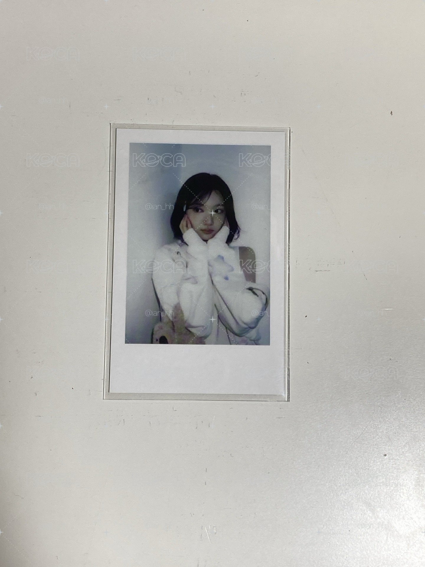 捧臉Jiwoo拍立得