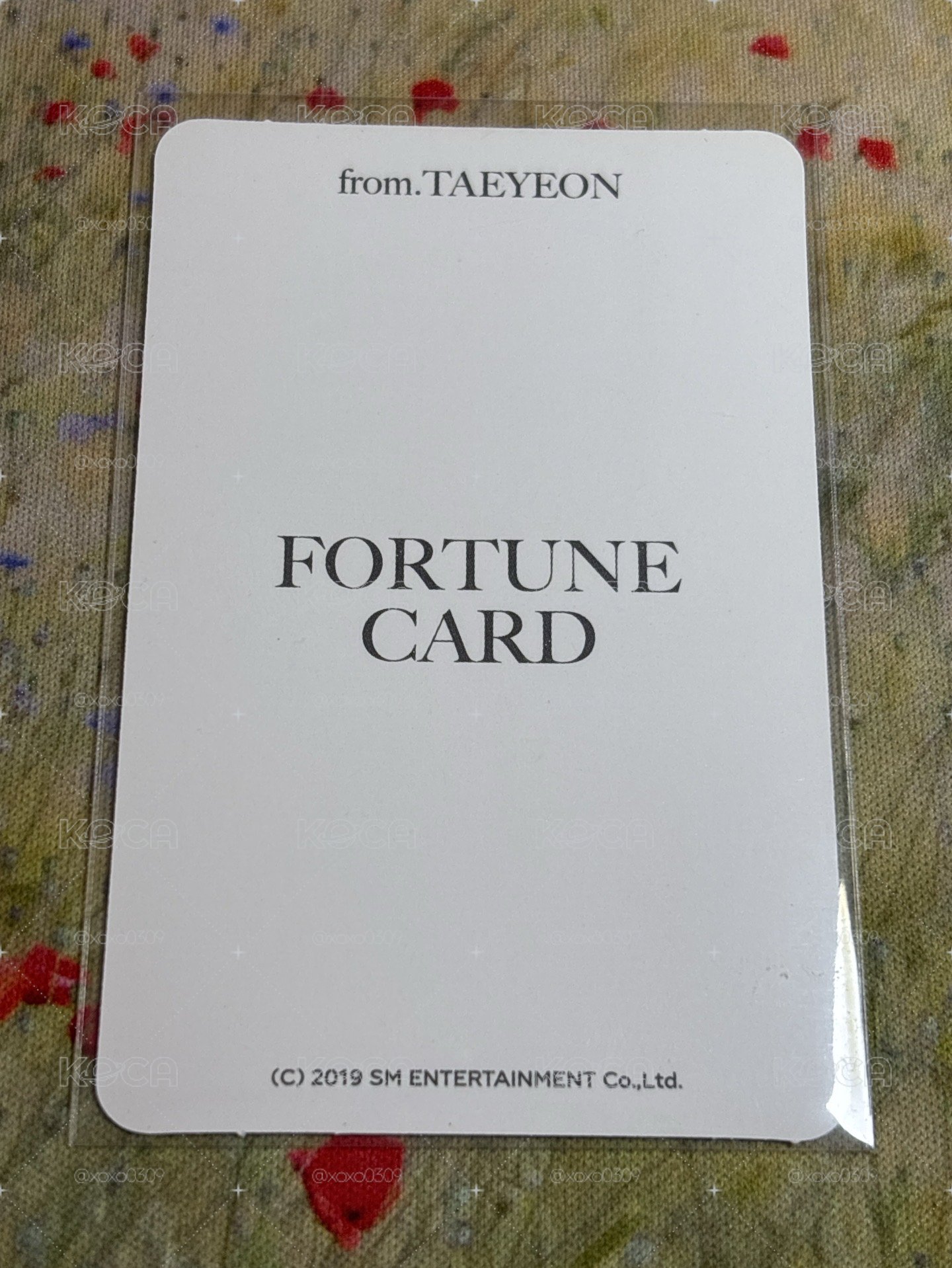 太妍 taeyeon FORTUNE CARD