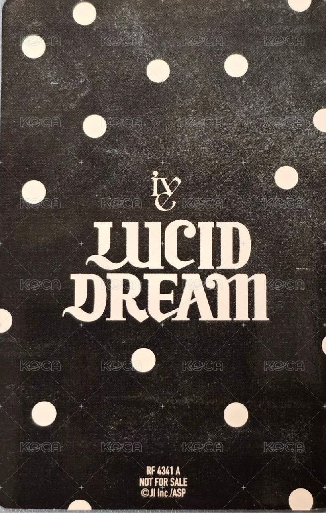 LUCID DREAM 限定盤 專輯卡  背面
