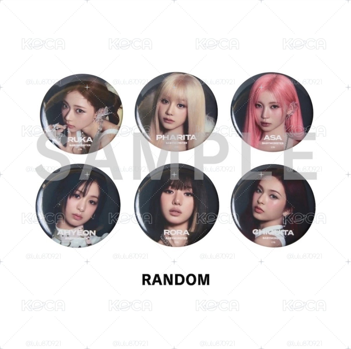 Babymonster choom 徽章
