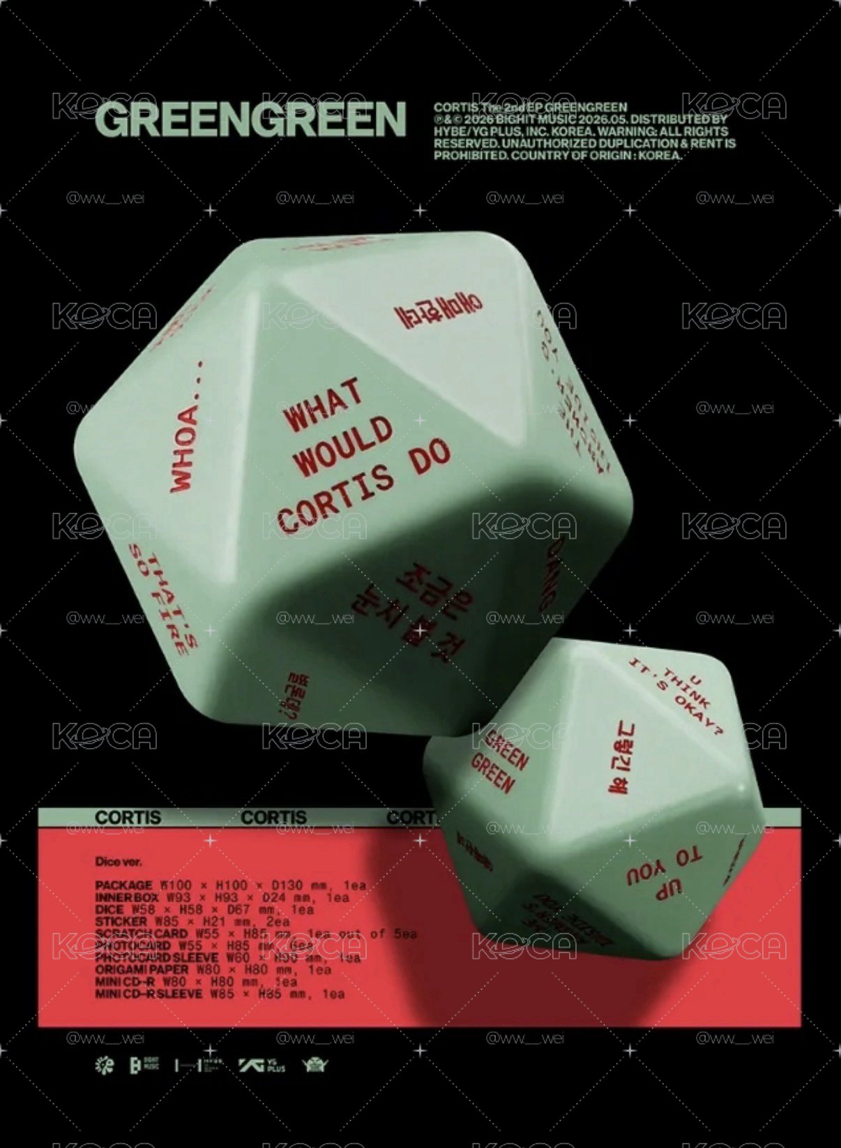 CORTIS 骰子專