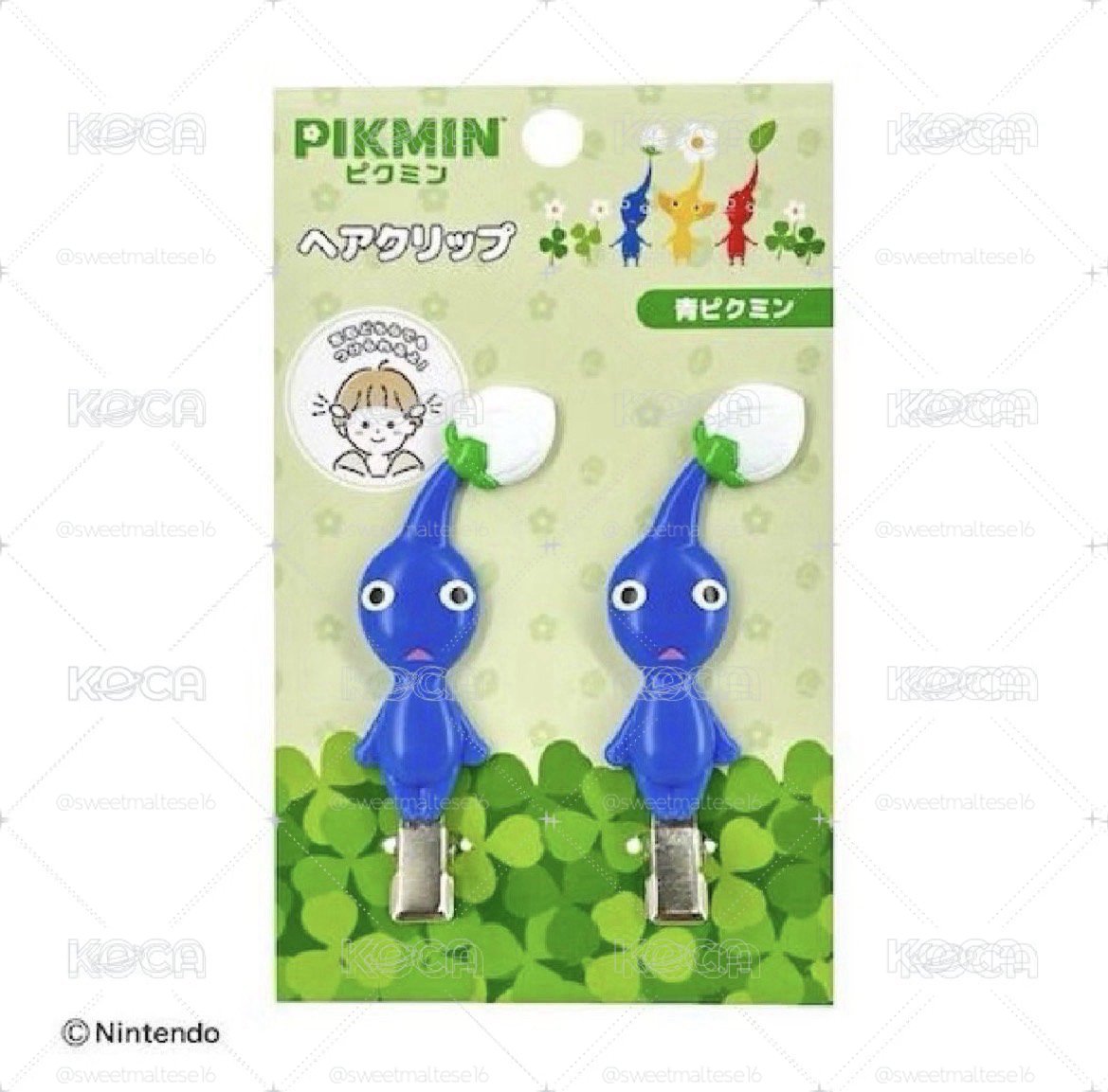 皮克敏 藍髮夾
