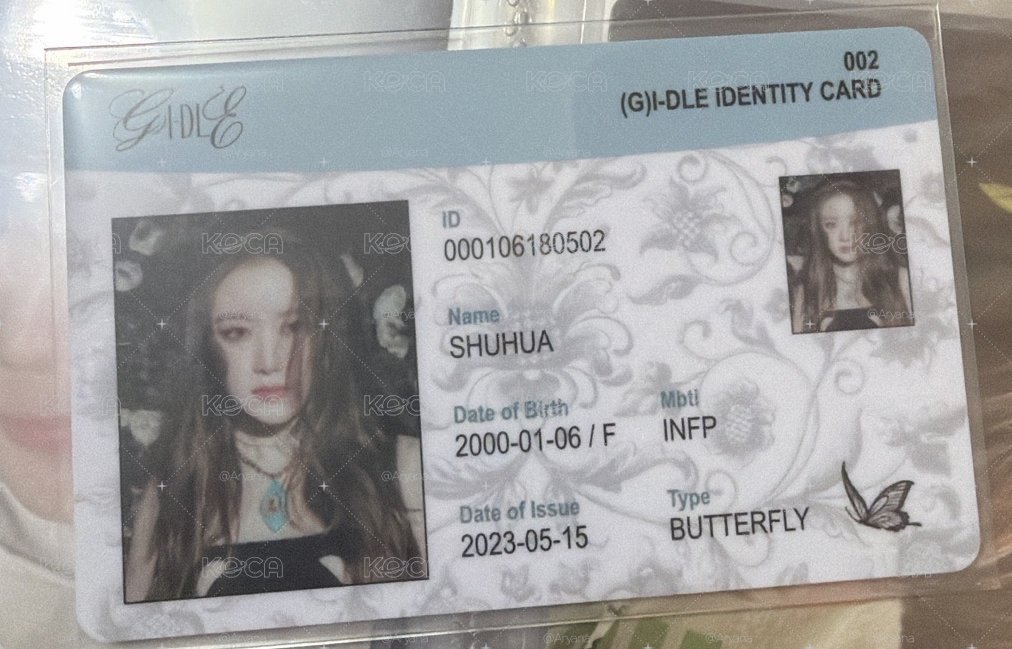 I feel Butterfly版 專輯卡 ID卡