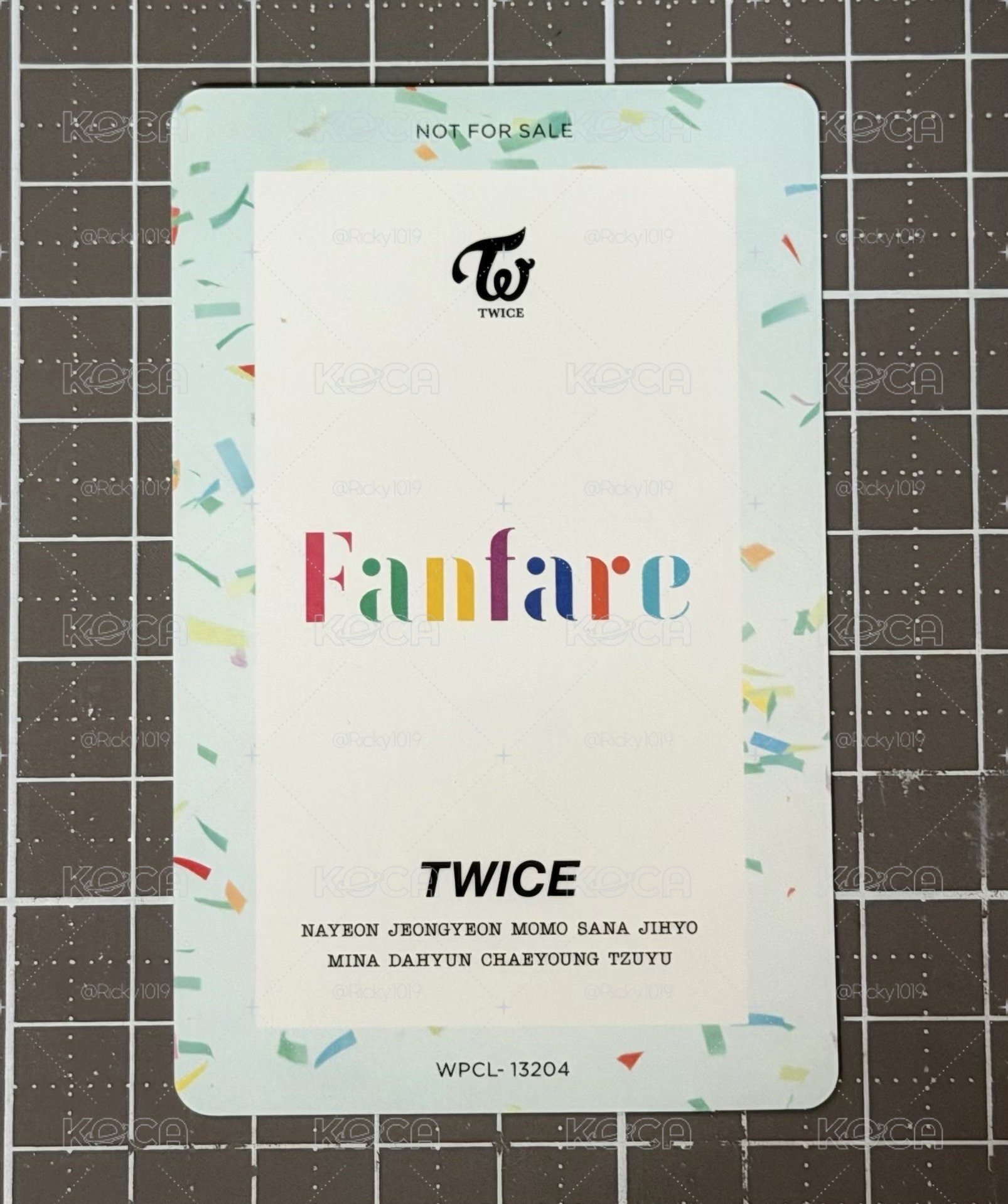 TWICE 日單 Fanfare 會員版拍手卡 娜璉