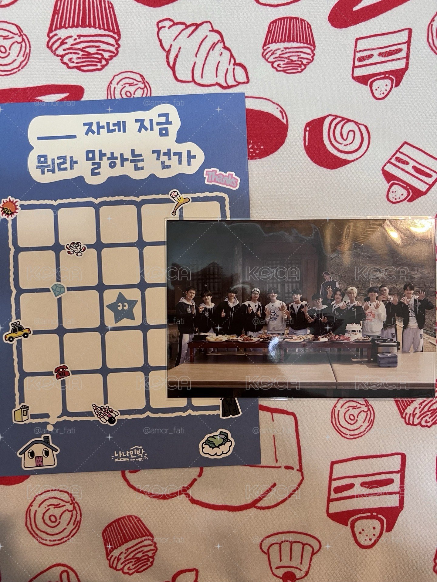 SVT💎 NANA bnb 團體明信片+賓果卡