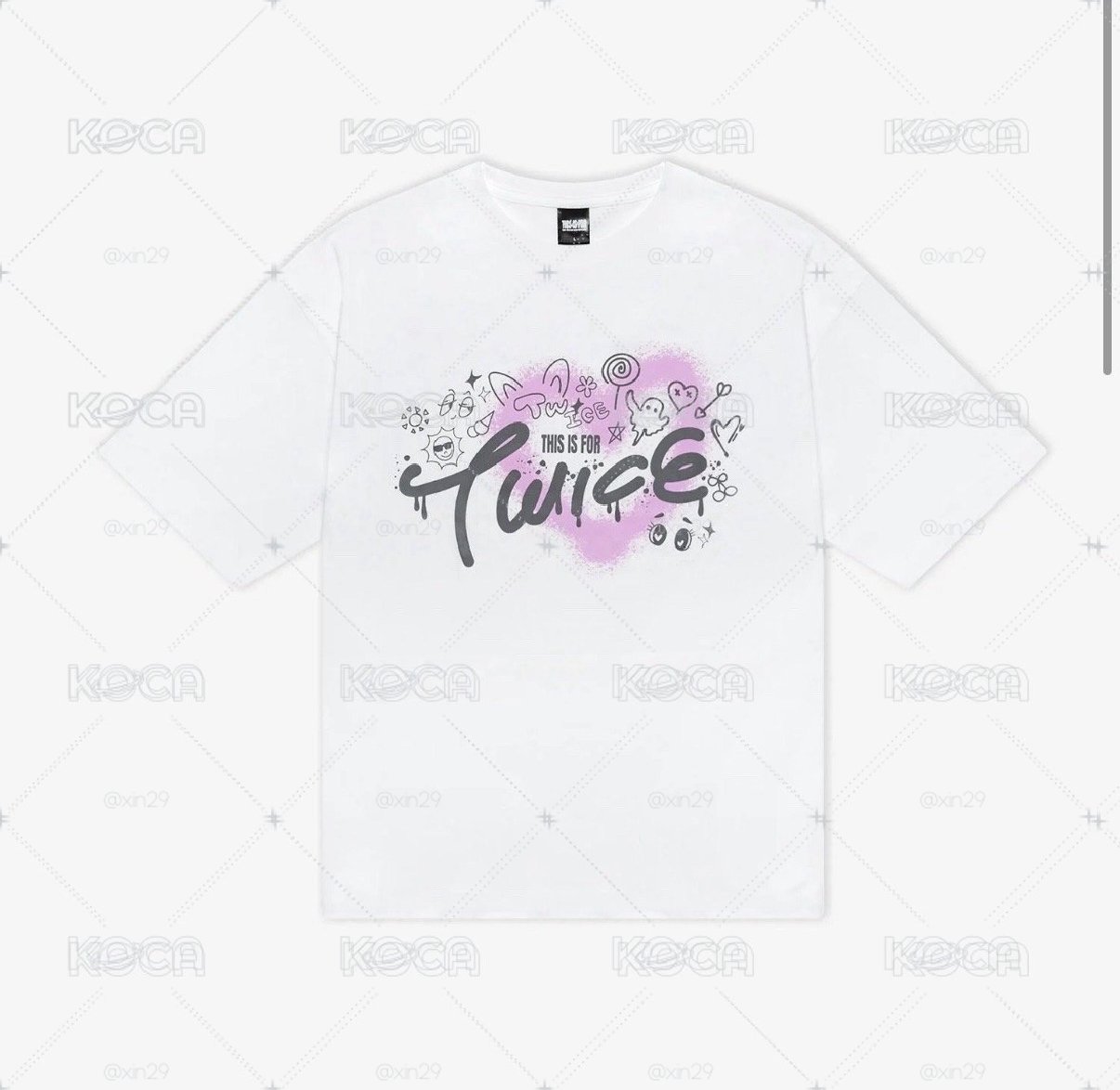 TWICE 日巡T 白色M 