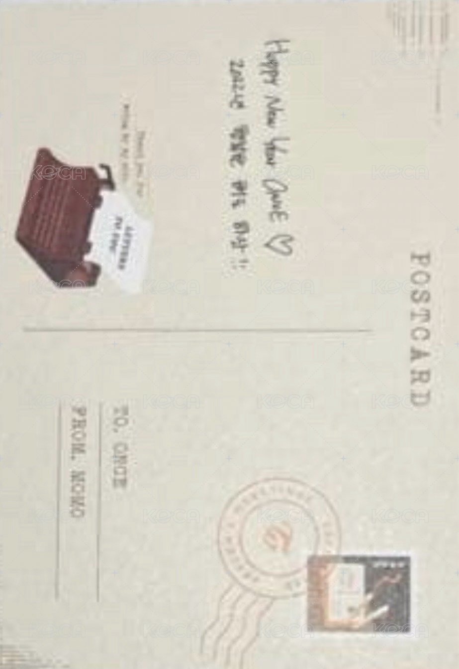 22’年曆 明信片  背面