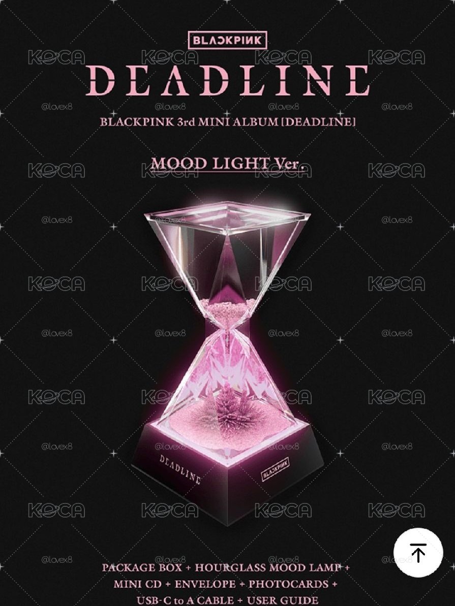 BLACKPINK [DEADLINE]沙漏專 (MOOD LIGHT Ver.）+silver 預售特典一套