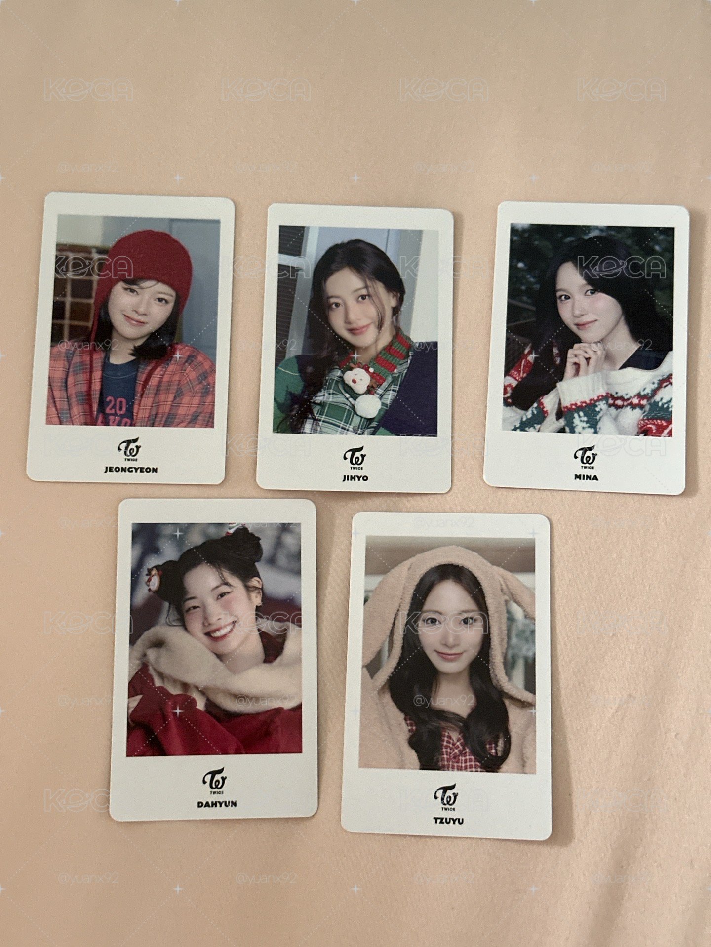 TWICE冬日快閃小卡