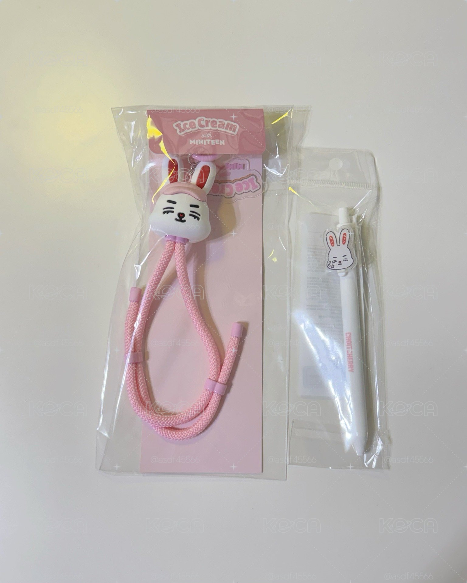 哲 CHOITCHERRY 夏日MINITEEN 台北快閃限定 手機掛繩背帶／原子筆（送扇子）