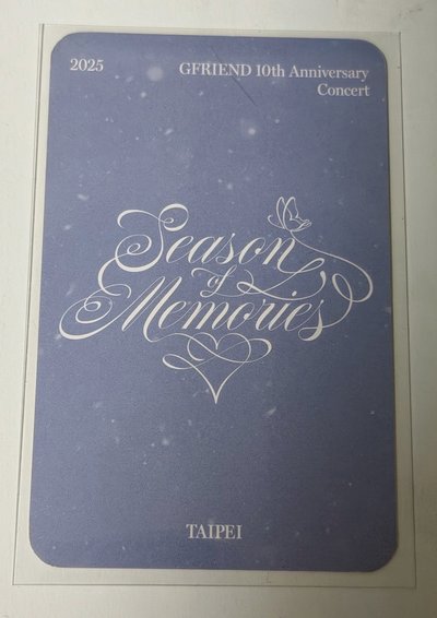 GFRIEND/VIVIZ 銀河Eunha 10週年台北場入場卡