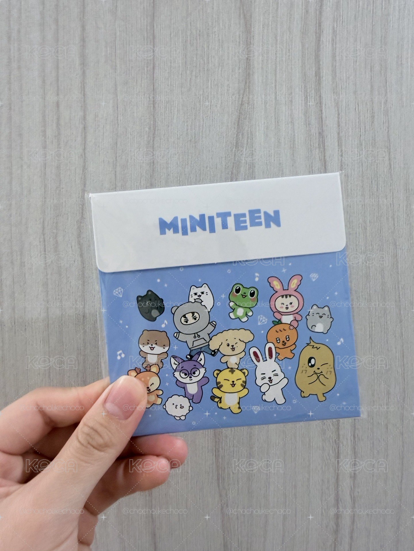 MINITEEN BBOOGYULI束口袋、貼紙組