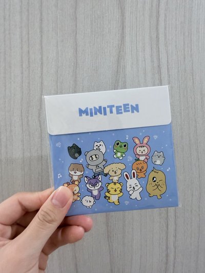 MINITEEN BBOOGYULI束口袋、貼紙組
