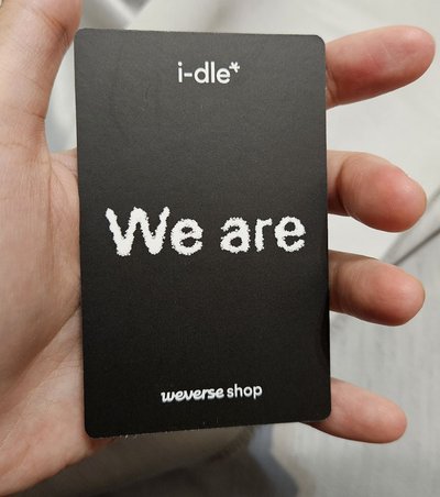 i-dle We Are wvs weverse 預售 特典卡 雨琦 Yuqi