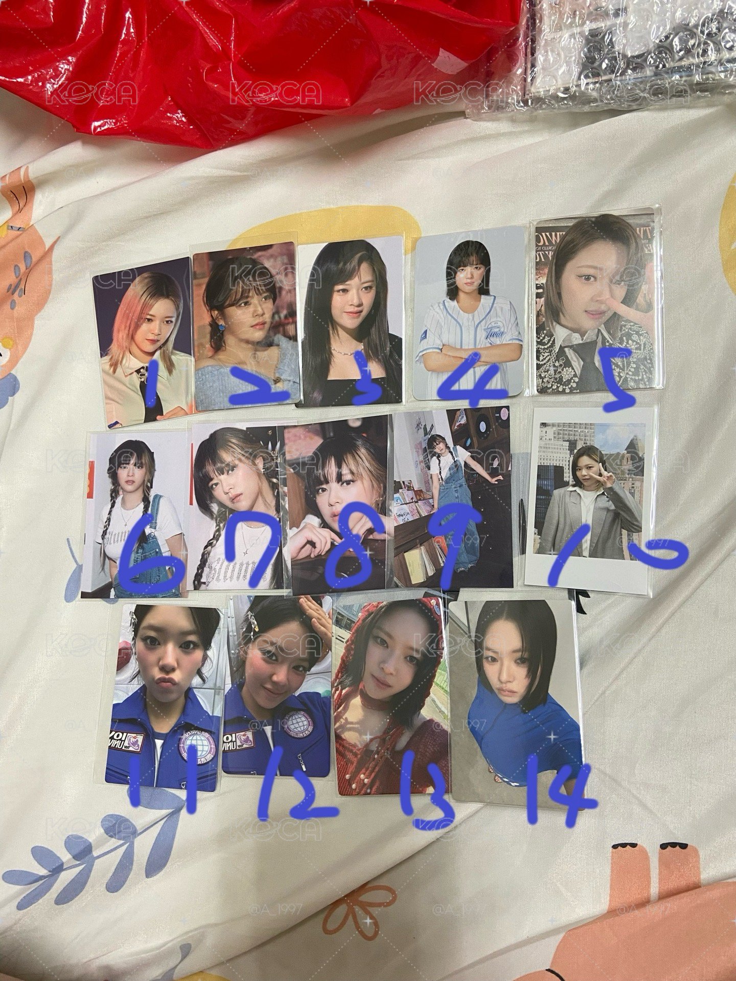 TWICE定延官方小卡