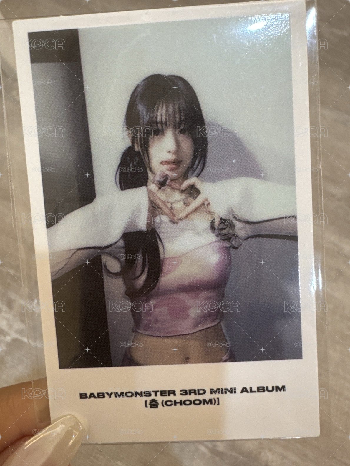 競標 🩵BABYMONSTER AHYEON WVS直播卡 拍立得特典