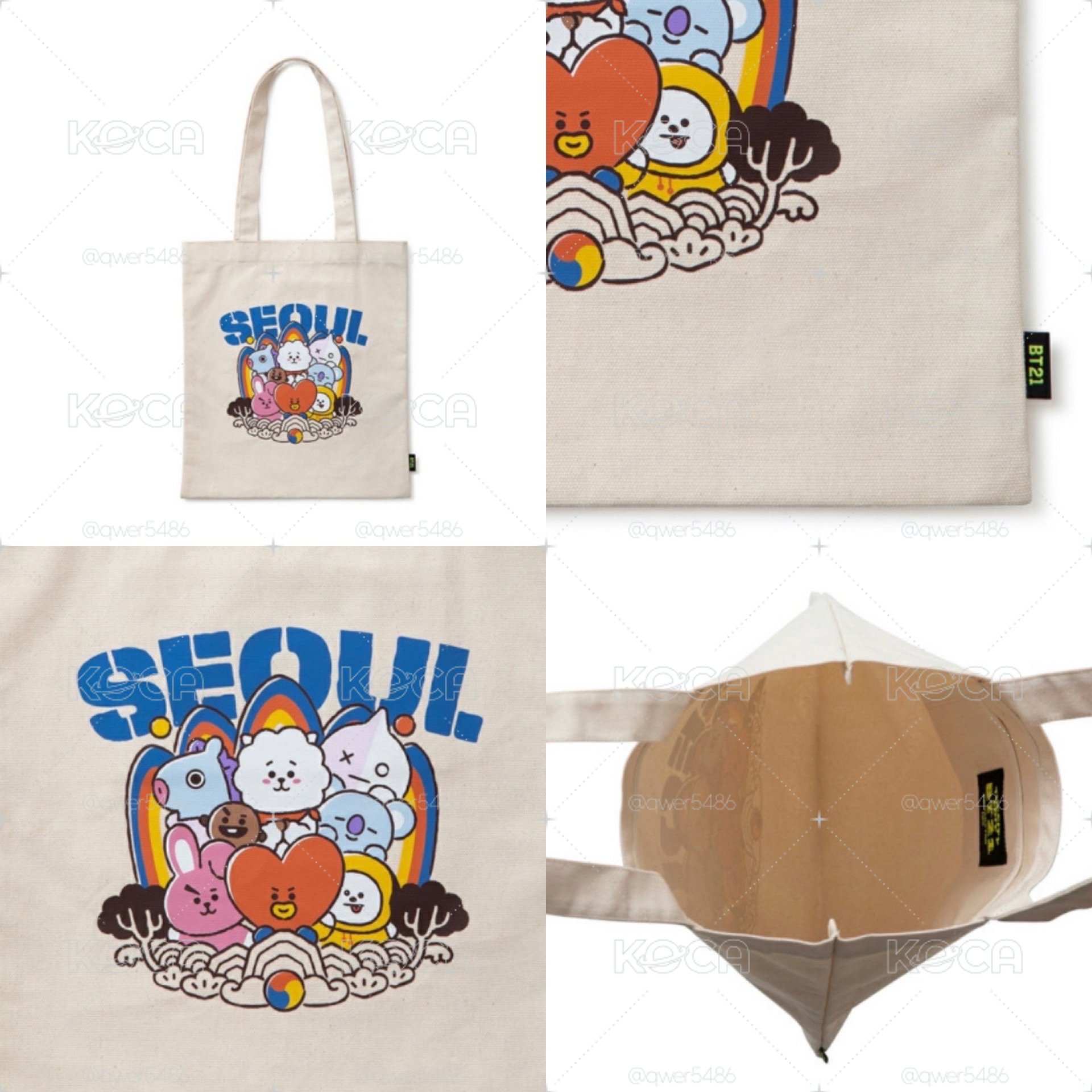 全新 帆布袋 BT21 首爾限定