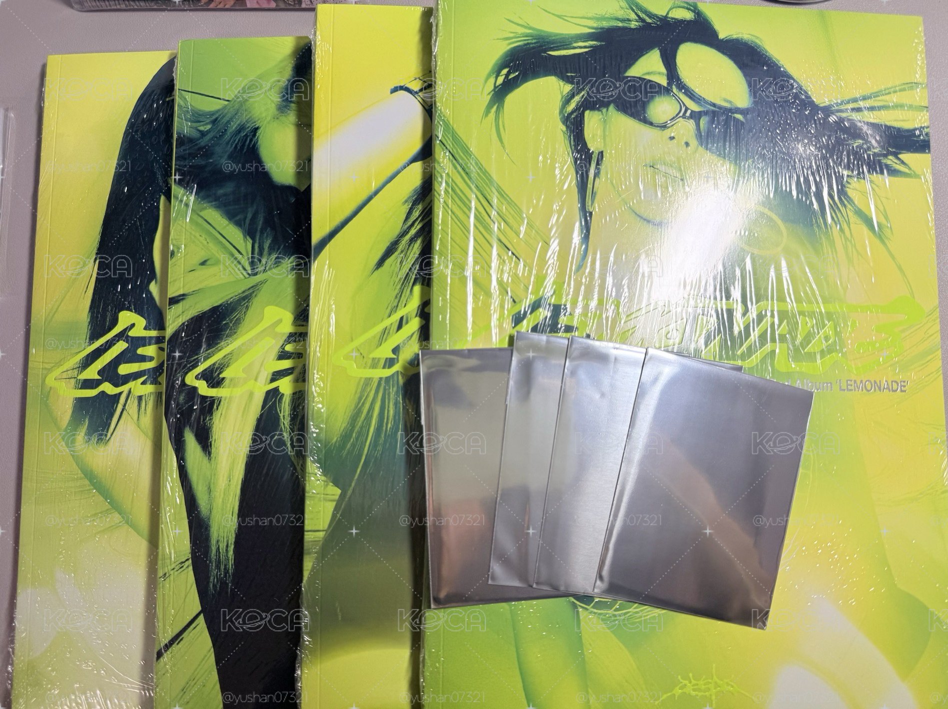 全新未拆 日本HMV通路 一套（4成員單封+4張隨機特典）