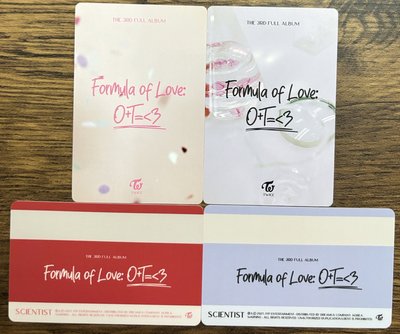 子瑜💙Formula of Love: O+T=<3小卡盤