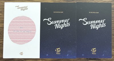 子瑜💙Summer Nights小卡三張