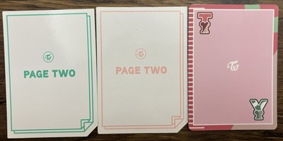 子瑜💙PAGE TWO小卡盤