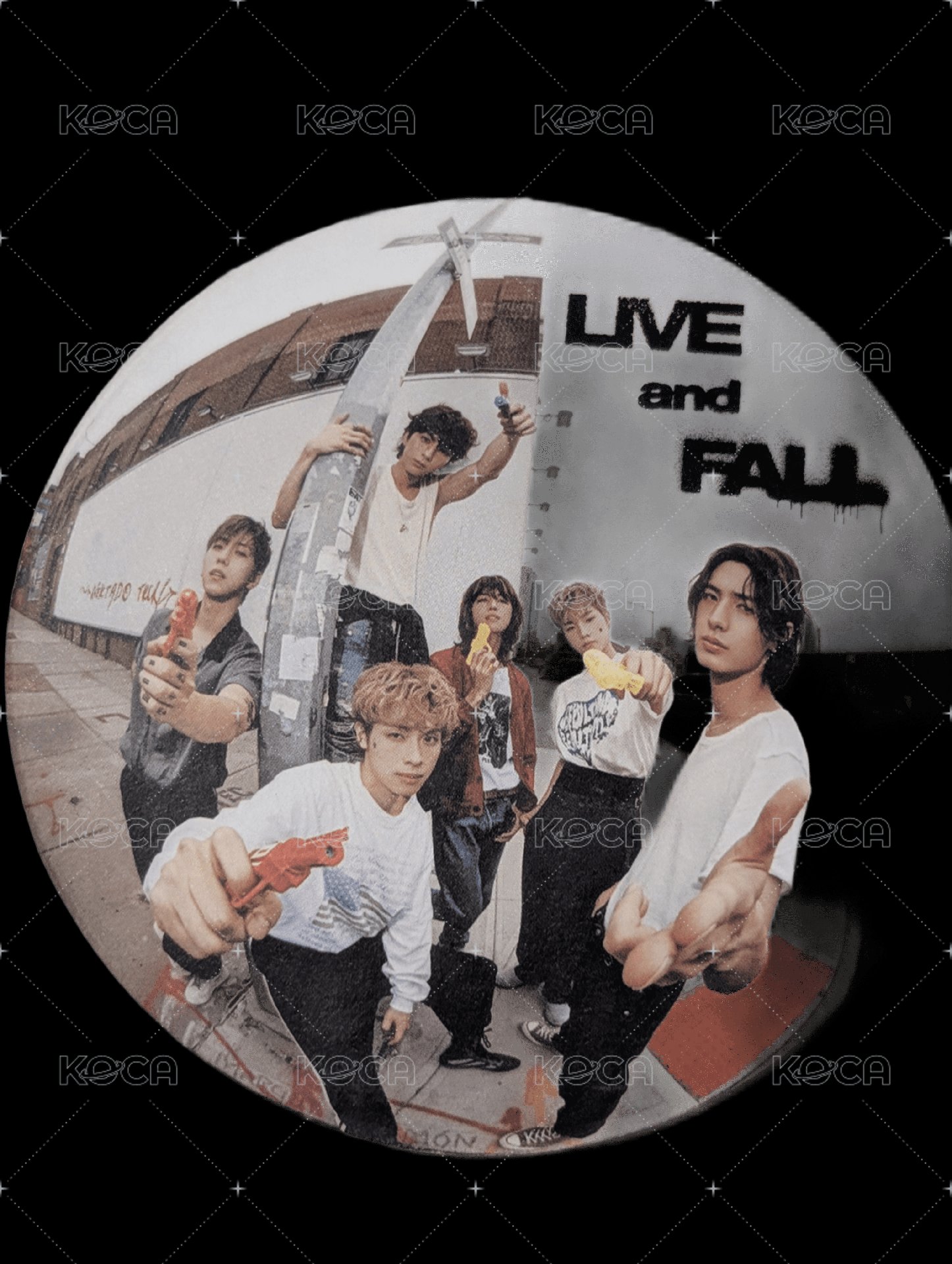 迷五 Live ver.圓形 明信片  背面