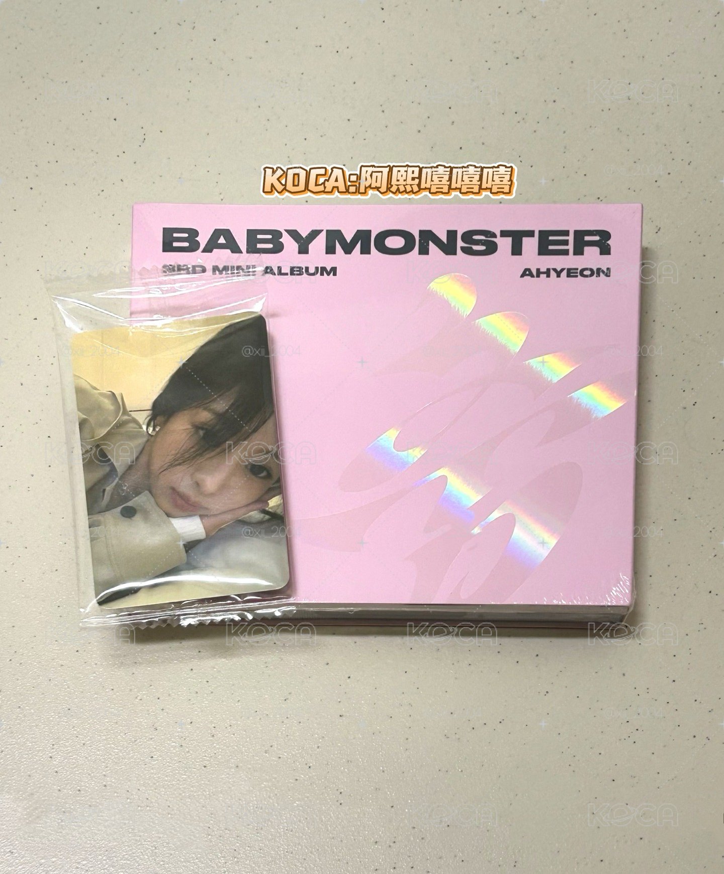 BABYMONSTER ‘CHOOM’ K4團封預售賢一卡一專