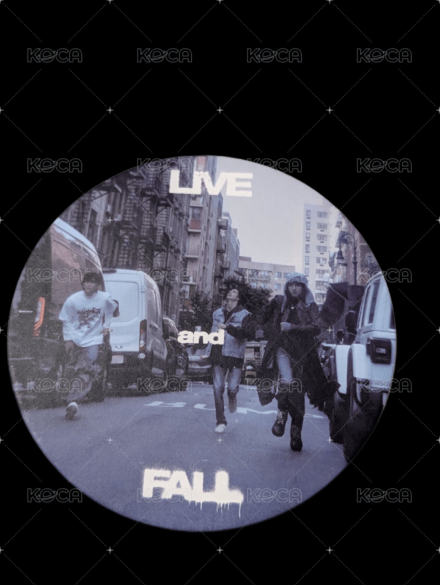 迷五 Fall ver.圓形 明信片  背面