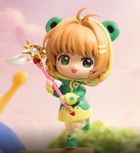 魔卡少女櫻透明牌系列 公仔 小櫻-青蛙雨衣
